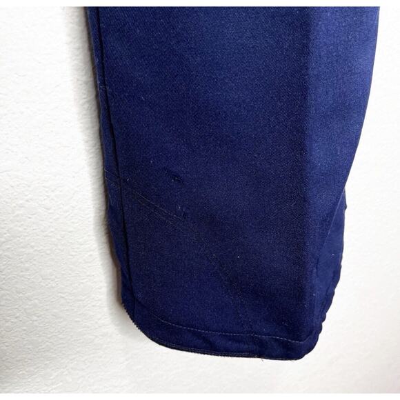 Vintage Bogner Stirrup Ski Wool Winter Pants in Navy Blue 10 Apres Snow - Picture 10 of 14